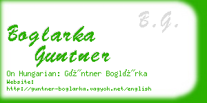 boglarka guntner business card